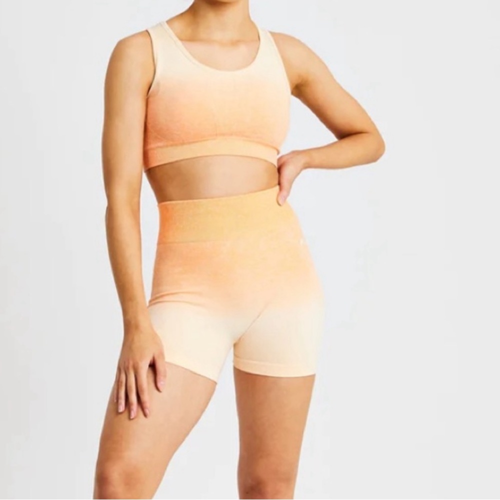 AYBL sherbet orange ombré workout shorts, amazing material, never worn!